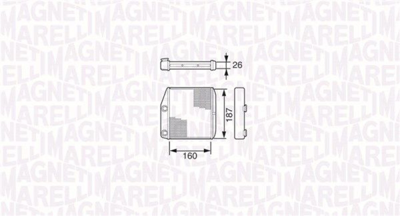 MAGNETI MARELLI Wärmetauscher, Innenraumheizung