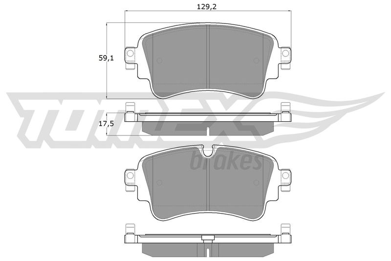 TOMEX Brakes Bremsbelagsatz, Scheibenbremse