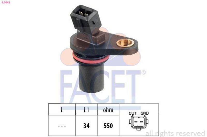 FACET Sensor, camshaft position Made in Italy - OE Equivalent