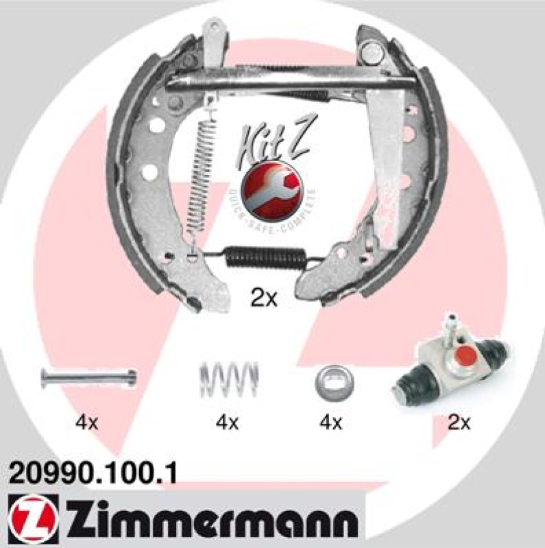 ZIMMERMANN Bremsbackensatz KIT Z