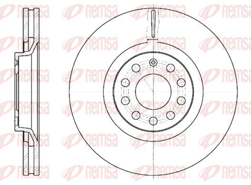 2x REMSA Brake Disc