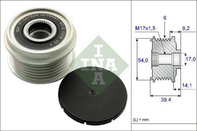 INA Alternator Freewheel Clutch