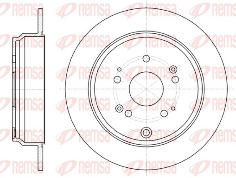 2x REMSA Brake Disc