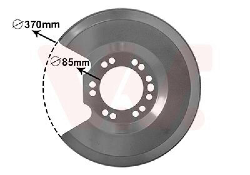 VAN WEZEL Splash Panel, brake disc