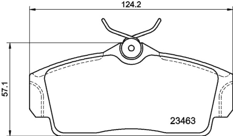 HELLA Brake Pad Set, disc brake