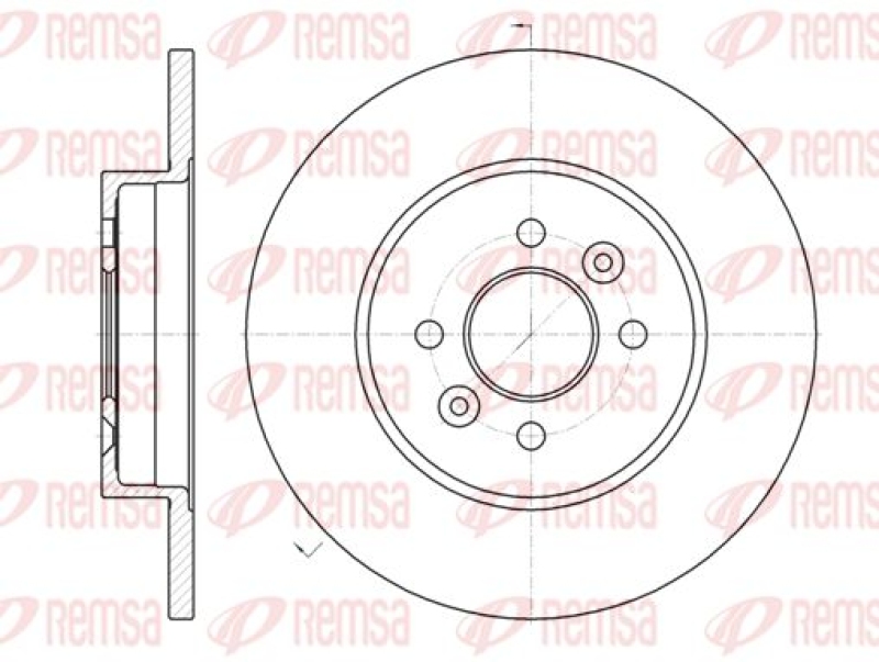 2x REMSA Brake Disc