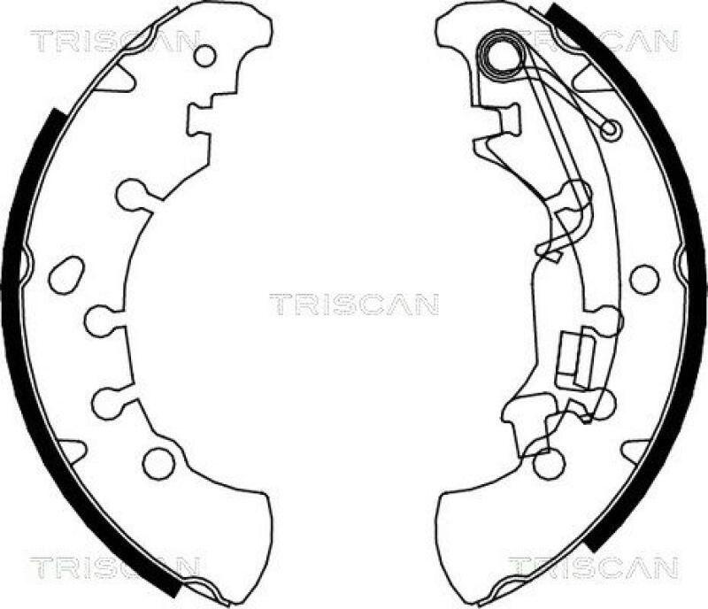 TRISCAN Bremsbackensatz