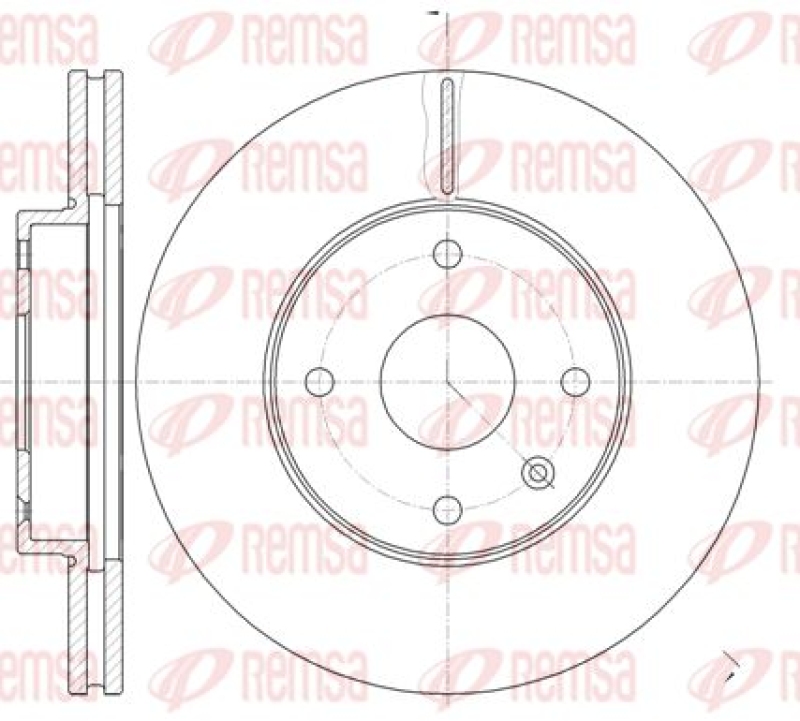 2x REMSA Brake Disc