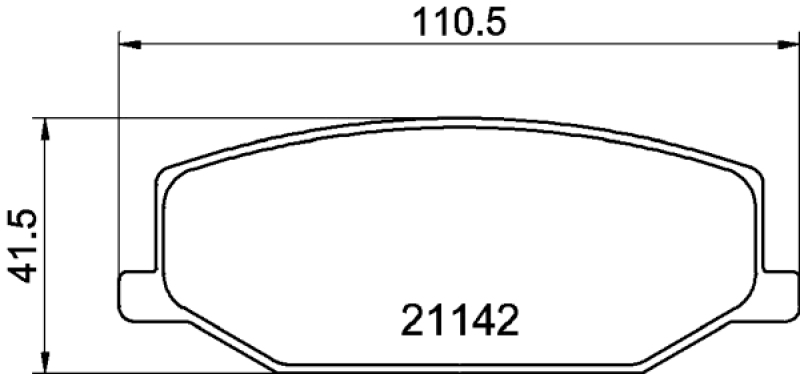 HELLA Brake Pad Set, disc brake