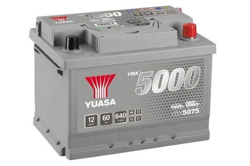 YUASA Starterbatterie YBX5000 Silver High Performance SMF Batteries