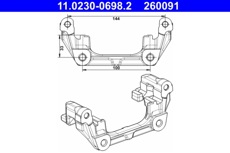 ATE Halter, Bremssattel