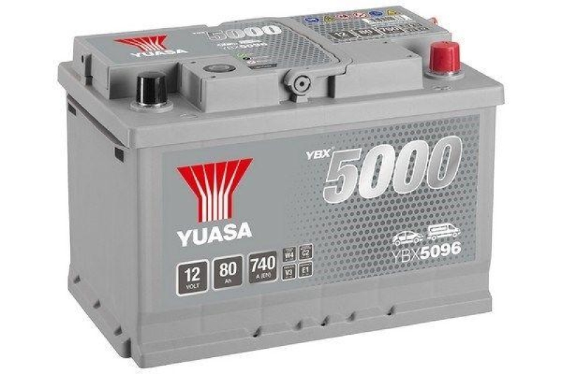 YUASA Starterbatterie YBX5000 Silver High Performance SMF Batteries