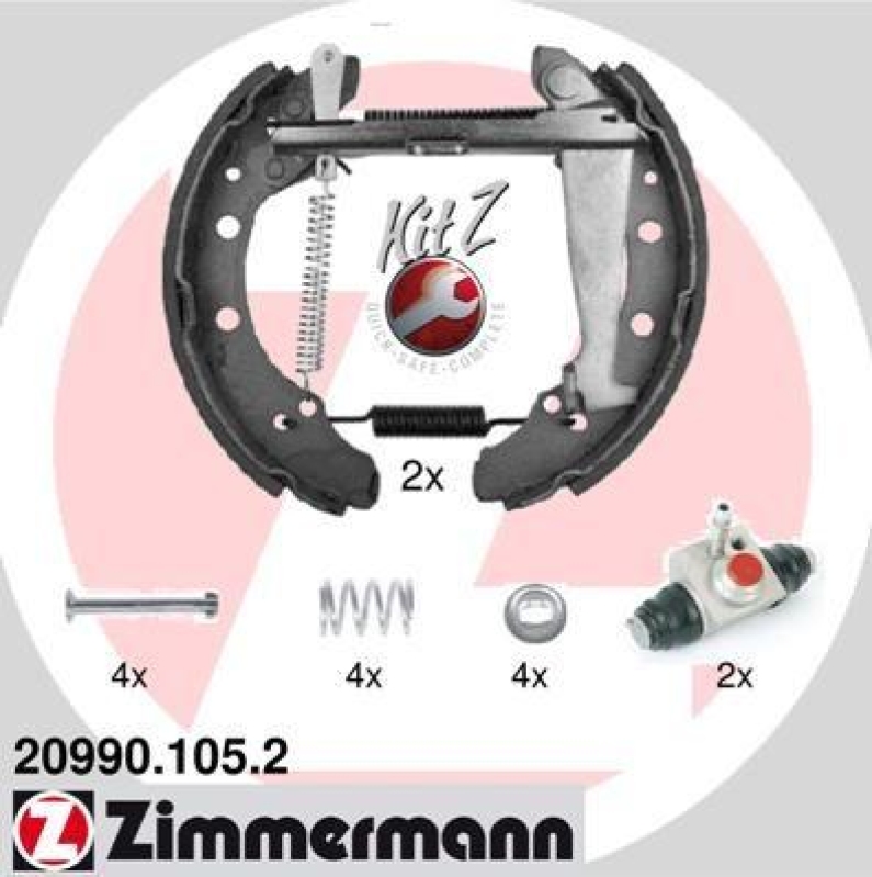 ZIMMERMANN Bremsbackensatz KIT Z