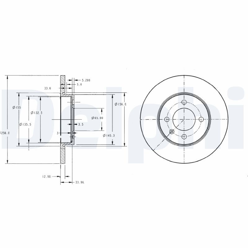 2x DELPHI Bremsscheibe