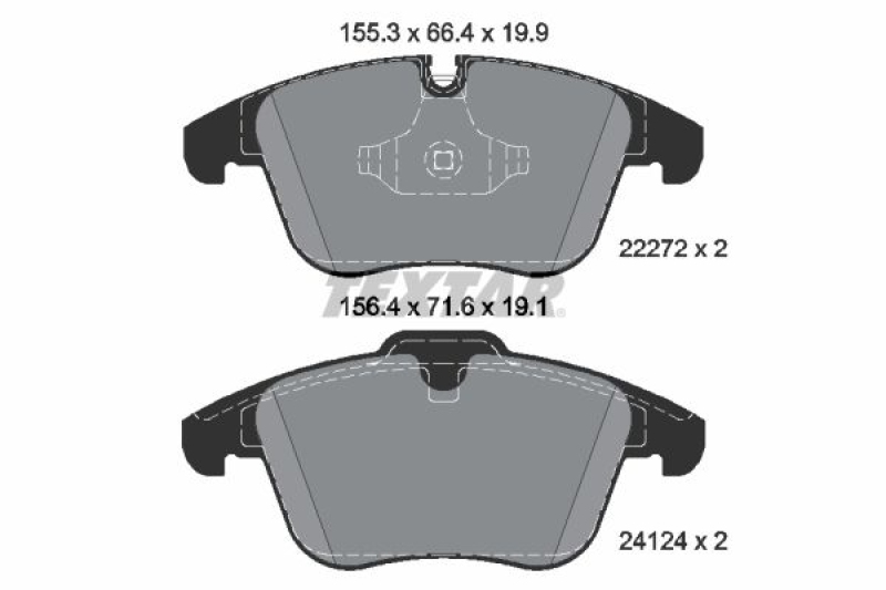 TEXTAR Brake Pad Set, disc brake