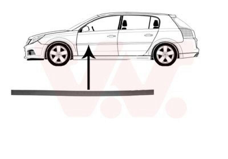 VAN WEZEL Trim/Protective Strip, door