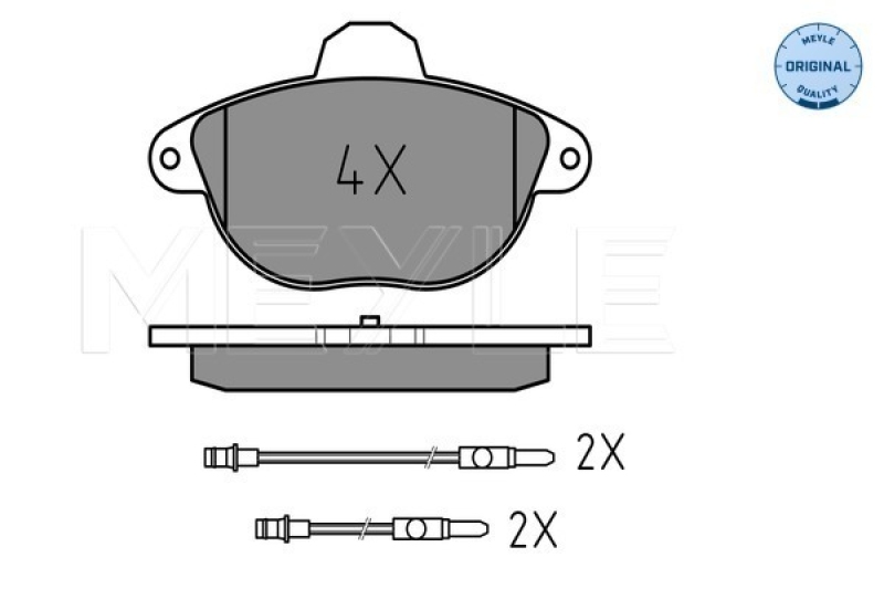 MEYLE Brake Pad Set, disc brake MEYLE-ORIGINAL: True to OE.