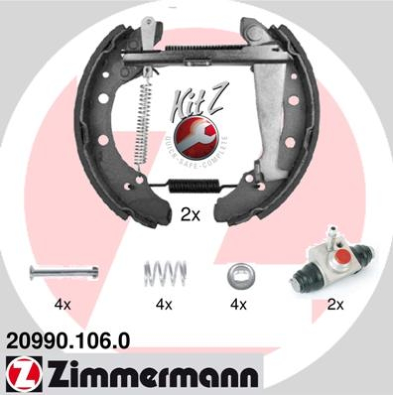 ZIMMERMANN Brake Shoe Set KIT Z