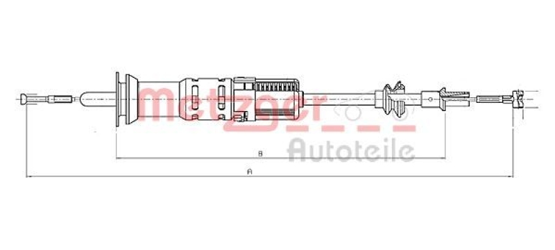 METZGER Cable Pull, clutch control