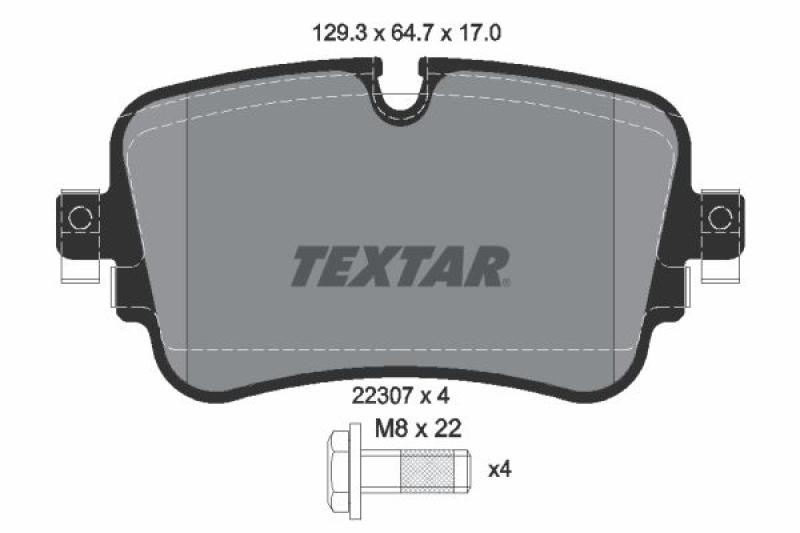 TEXTAR Brake Pad Set, disc brake Q+