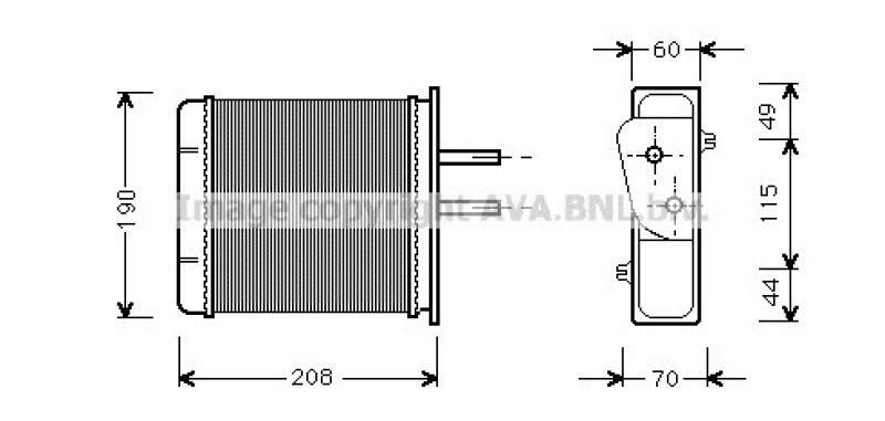 AVA QUALITY COOLING Wärmetauscher, Innenraumheizung