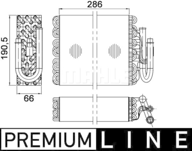 MAHLE Evaporator, air conditioning BEHR *** PREMIUM LINE ***