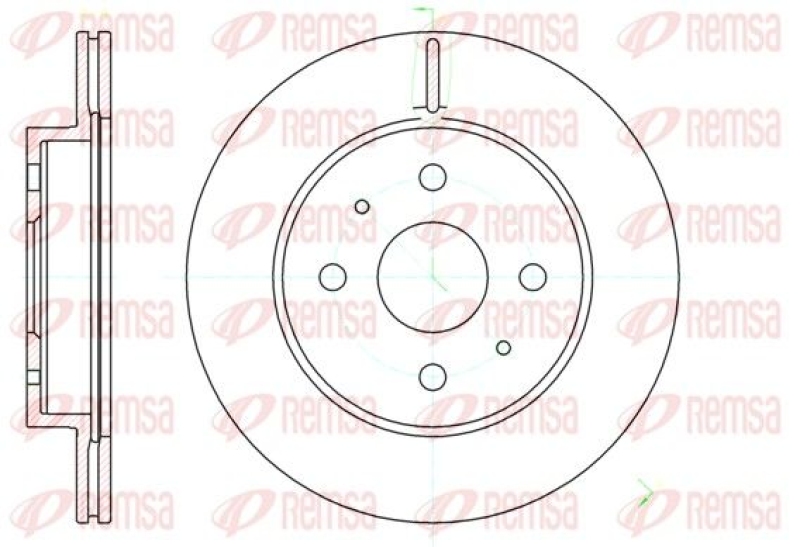 2x REMSA Brake Disc