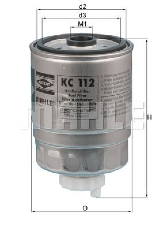 KNECHT Fuel Filter