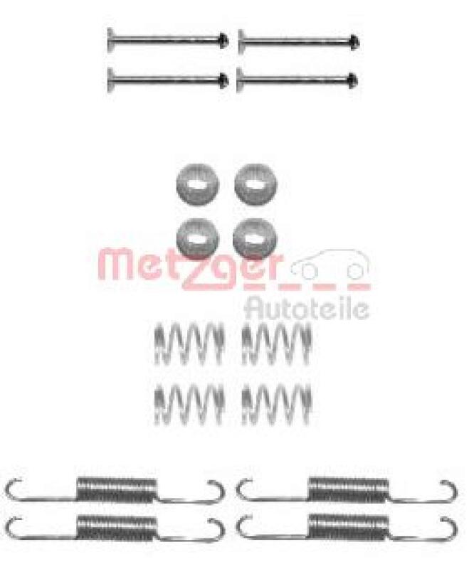 METZGER Accessory Kit, parking brake shoes