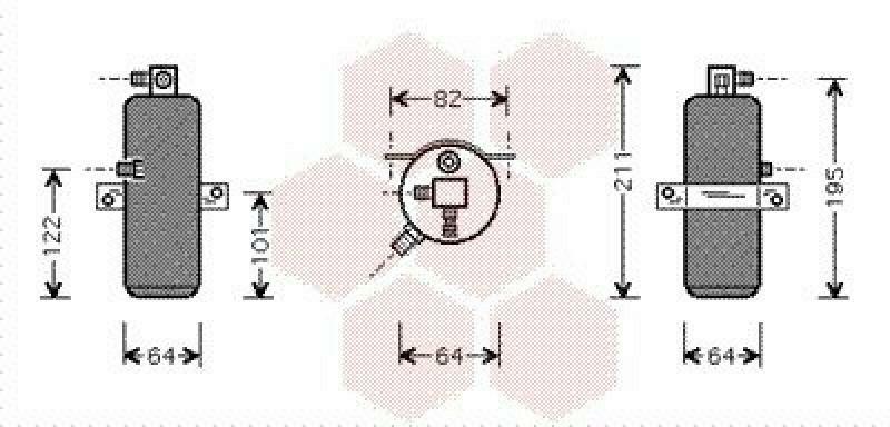 VAN WEZEL Dryer, air conditioning