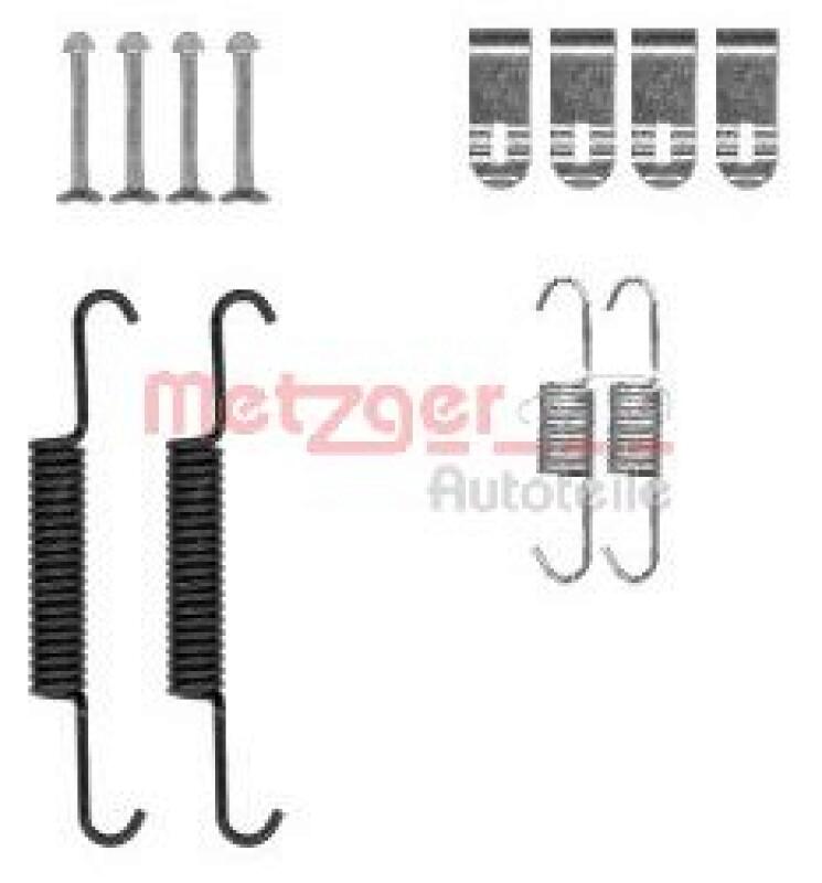 METZGER Accessory Kit, parking brake shoes