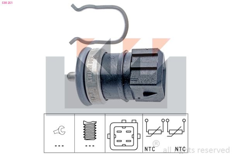 KW Sensor, Kühlmitteltemperatur Made in Italy - OE Equivalent