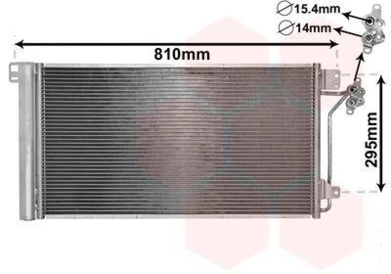 VAN WEZEL Condenser, air conditioning