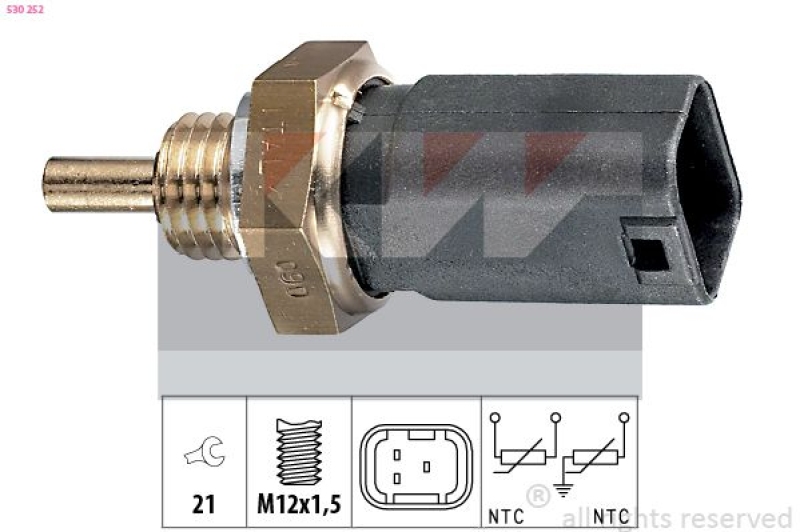 KW Sensor, Kühlmitteltemperatur Made in Italy - OE Equivalent