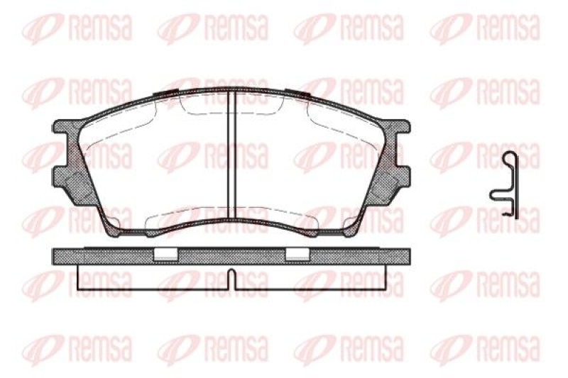 REMSA Brake Pad Set, disc brake