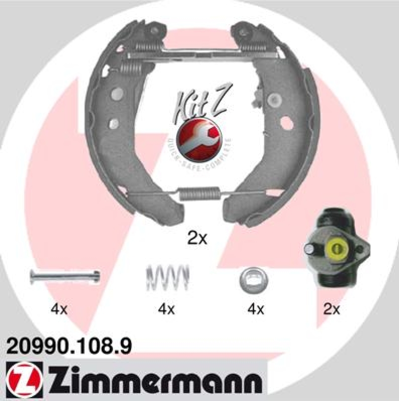 ZIMMERMANN Bremsbackensatz KIT Z