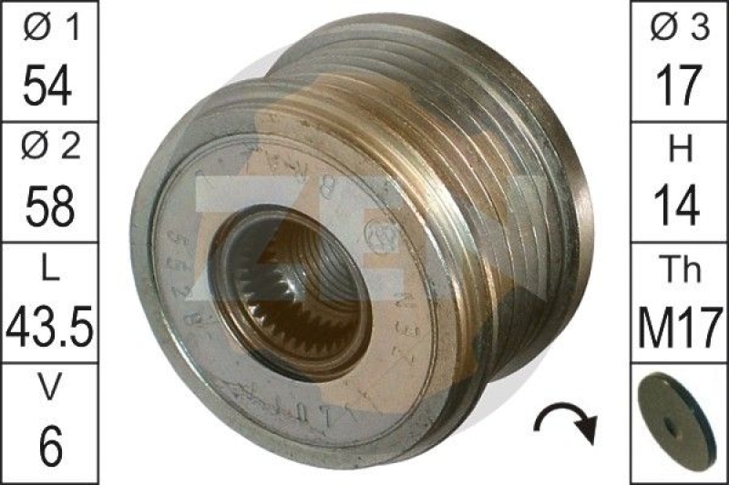 ERA Alternator Freewheel Clutch