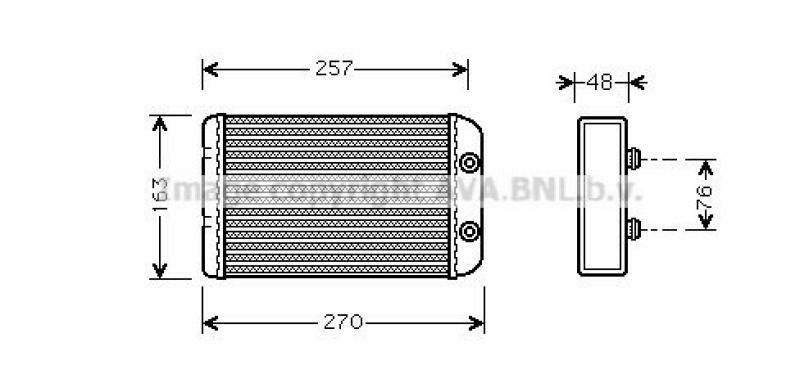 AVA QUALITY COOLING Heat Exchanger, interior heating