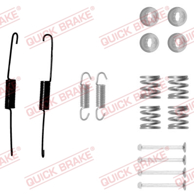 QUICK BRAKE Zubehörsatz Bremsbacken Trommelbremse Montagesatz