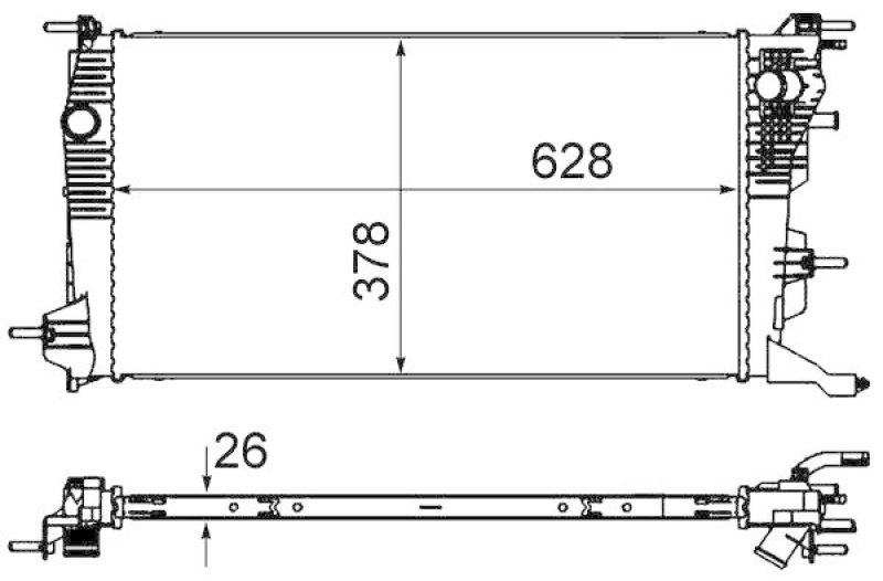 MAHLE Radiator, engine cooling BEHR