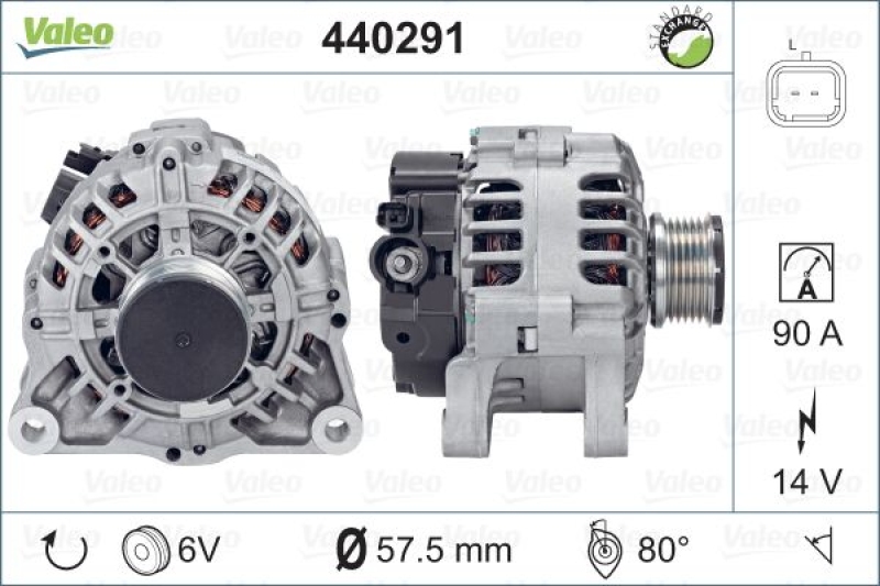 VALEO Alternator VALEO RE-GEN REMANUFACTURED