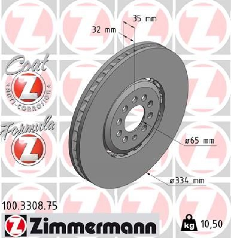 ZIMMERMANN Brake Disc FORMULA Z BRAKE DISC