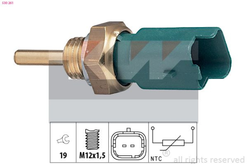 KW Sensor, Kühlmitteltemperatur Made in Italy - OE Equivalent