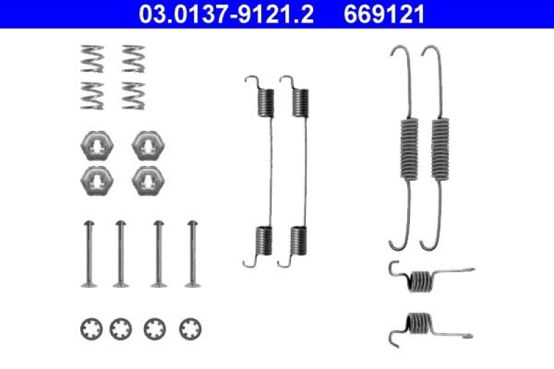 ATE Accessory Kit, brake shoes