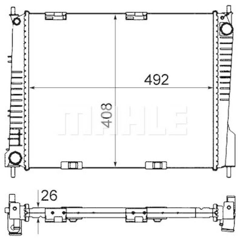 MAHLE Radiator, engine cooling BEHR