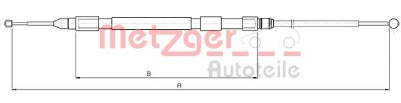 METZGER Cable Pull, parking brake