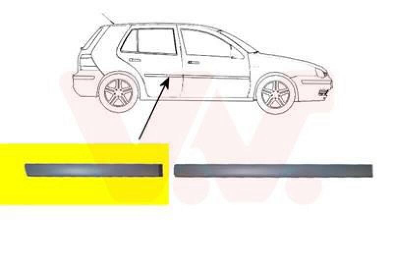 VAN WEZEL Trim/Protective Strip, door