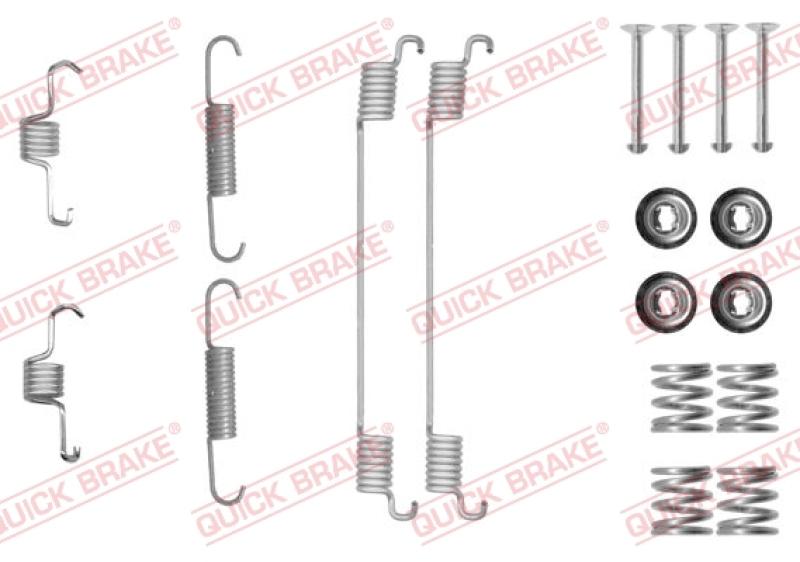 QUICK BRAKE Zubehörsatz Bremsbacken Trommelbremse Montagesatz