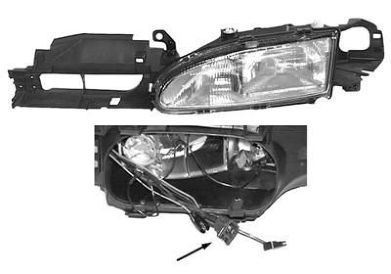 VAN WEZEL Headlight