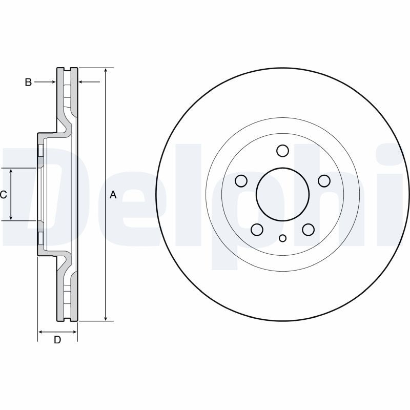 2x DELPHI Bremsscheibe